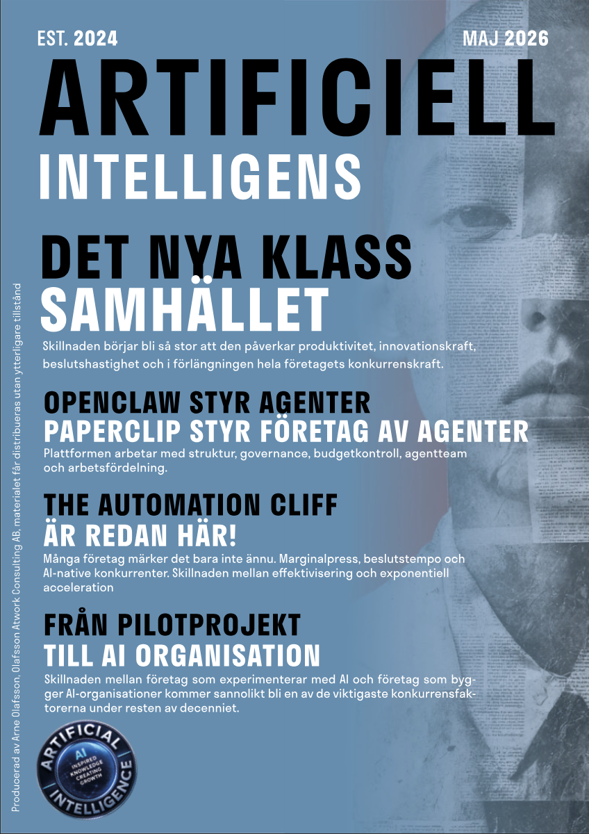 Omslag Magazinet Artificiell Intelligens - Maj 2026